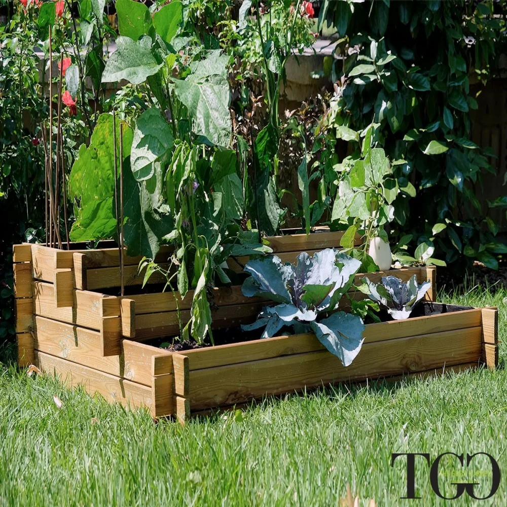 Fioriere in legno. Vasca in legno Veggy Multipiano per l'orto e il giardino 100 x 60 x 45 cm dettaglio 1581 Fioriere in legno. Vasca in legno Veggy Multipiano per l'orto e il giardino 100 x 60 x 45 cm dettaglio 1581
