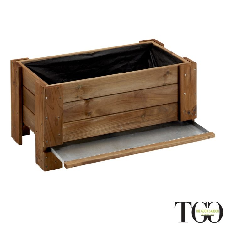 Accessori. Vaschetta metallica per fioriera GardenBox rialzata e a terra small 82 x 44 cm dettaglio 1639