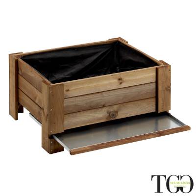 Accessori. Vaschetta metallica per fioriera GardenBox a terra large 82 x 64 cm dettaglio 1642