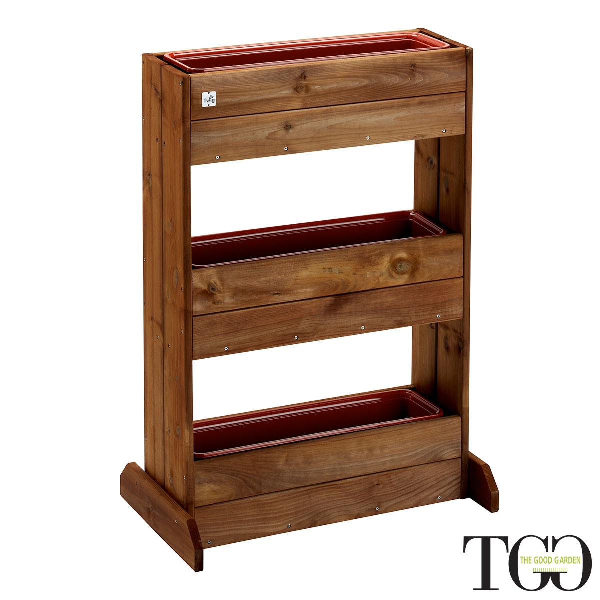 Scaffale Aiuola 3 Fioriere Portavaso in Legno MissFlora per piante 71 x 34 x 103 cm