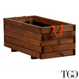 Ortiera in legno Hortus in legno per esterno color castagno 45 x 90 x 39 cm