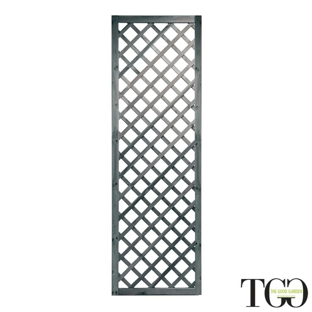 Griglia in legno Frangivista Clark 60 x 180 cm Color Grigio Griglia in legno Frangivista Clark 60 x 180 cm Color Grigio