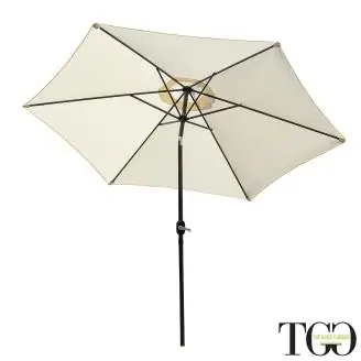 Ombrellone da giardino inclinabile 3x3 in alluminio Amalfi