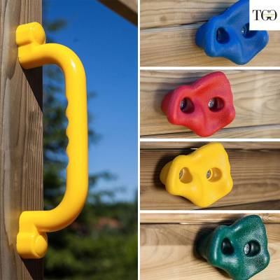 Scivolo Altalena e Arrampicata in legno Fungoo Carol 3 gioco in legno per giardino