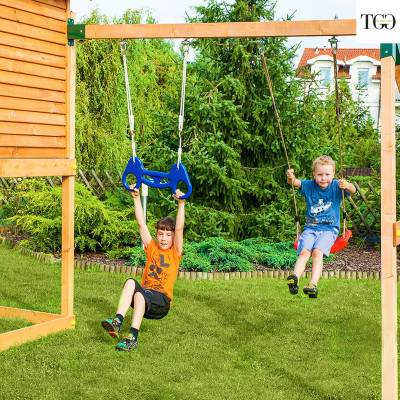 Casetta in legno con scivolo MOVE MySIDE gioco in legno per giardino