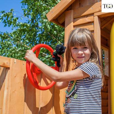Casetta in legno con scivolo MOVE MySIDE  gioco in legno per giardino