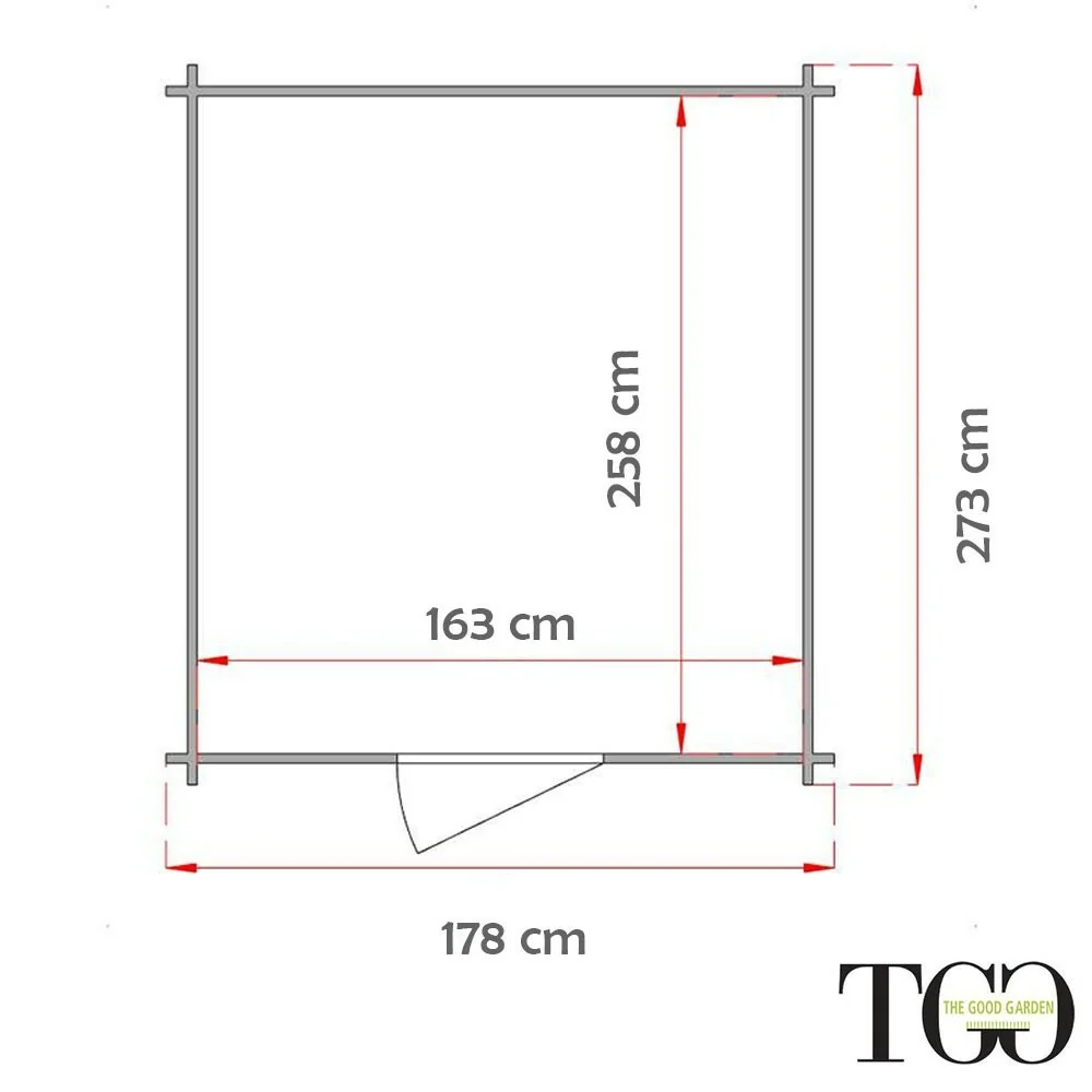Casetta Per Attrezzi Fidan con porta doppia 178x273 cm Casetta Per Attrezzi Fidan con porta doppia 178x273 cm