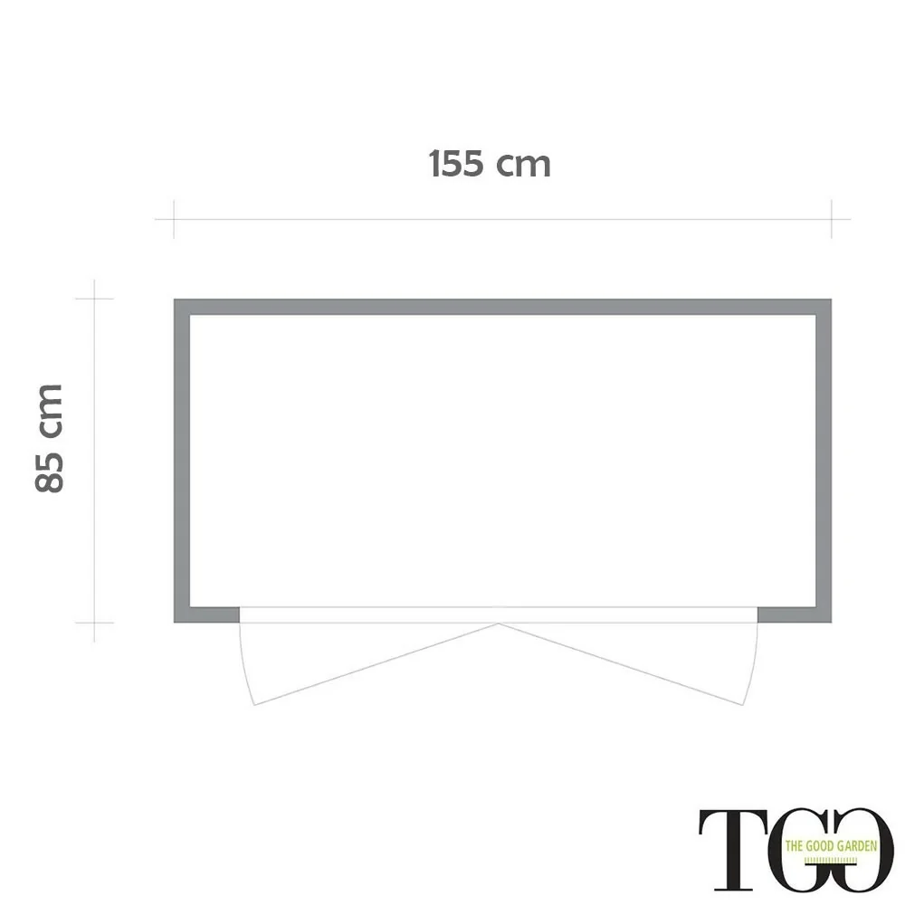 Casetta in legno Per Attrezzi Berto Addossato color Larice con porta doppia 155x85 cm Casetta in legno Per Attrezzi Berto Addossato color Larice con porta doppia 155x85 cm