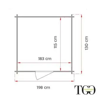 Casetta in legno Per Attrezzi Liana colore Grigio con porta singola e finestra 198x130 cm