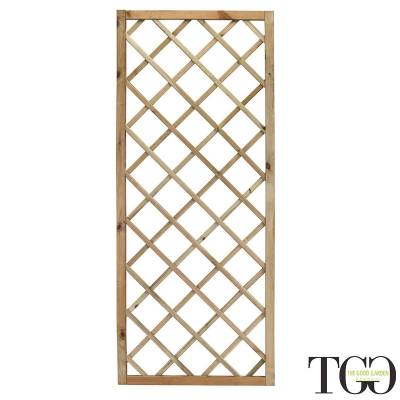 Confezione 2 pezzi Griglia Aponi in legno Maglia Diagonale  60 x 180 Cm Color Naturale