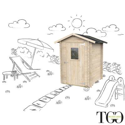 Casetta in legno da giardino 1,5x1,5 m Jack