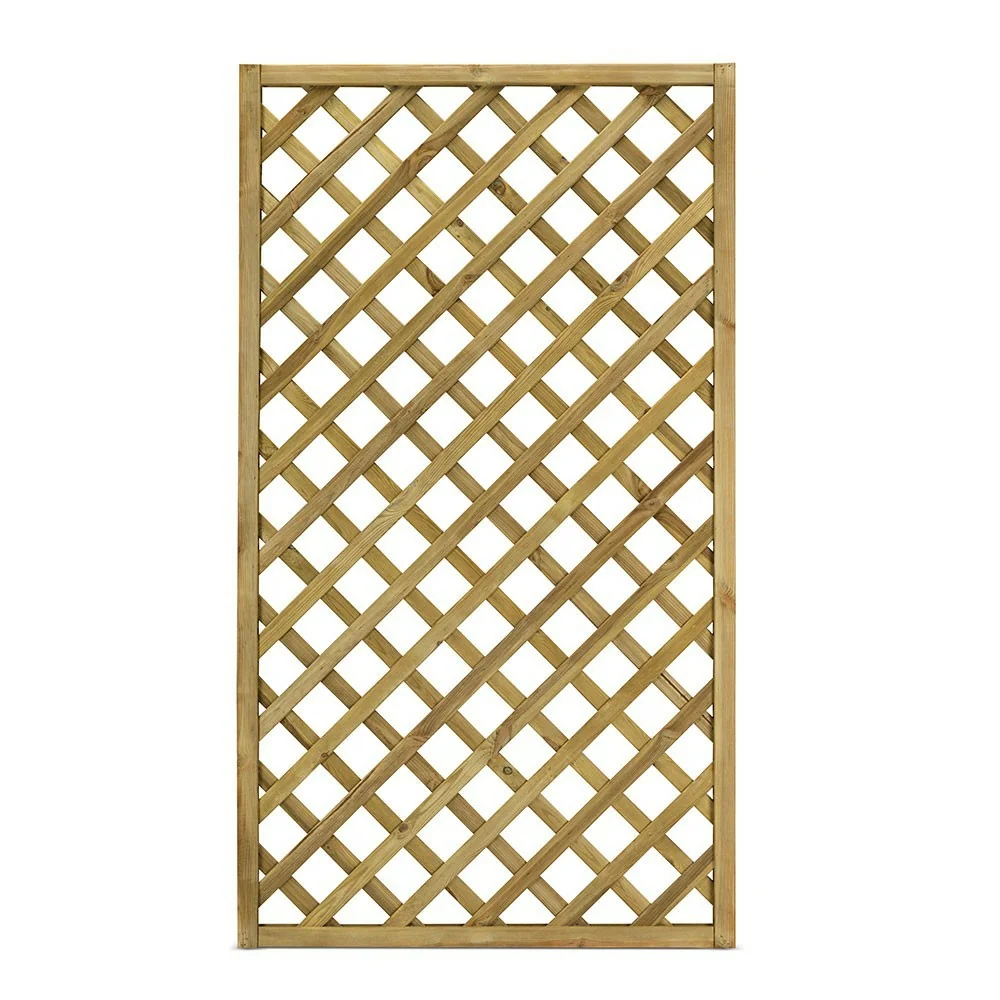 Grigliato in legno impregnato in autoclave Maglia Diagonale Trendy 90x180 Cm Color Naturale Grigliato in legno impregnato in autoclave Maglia Diagonale Trendy 90x180 Cm Color Naturale