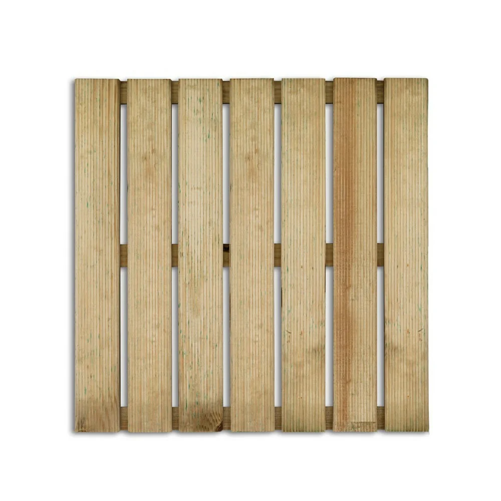 Mattonella 50x50 zigrinata in legno da esterno terrazzo e giardino Mattonella 50x50 zigrinata in legno da esterno terrazzo e giardino