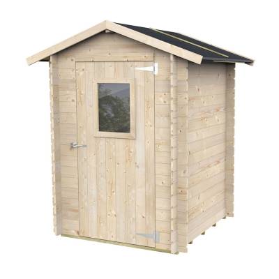 Casetta in legno 1,5x1,5 m Jack Per Attrezzi con porta singola finestrata