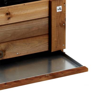 Vaschetta metallica per fioriera GardenBox a terra large 82 x 64 cm