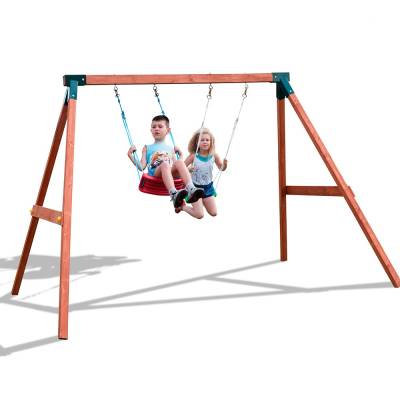 Altalena in legno Fungoo FLY 2.0 gioco in legno per giardino