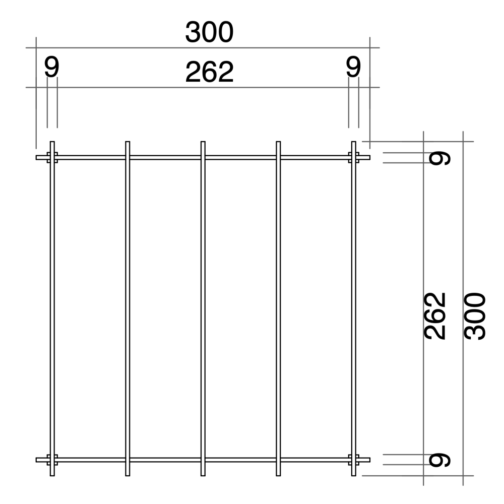 Misure pergola 3x3 Pergola in legno 3x3 per Esterno e Giardino in Pino Massello impregnato in autoclave Pergolato 300x300 cm
