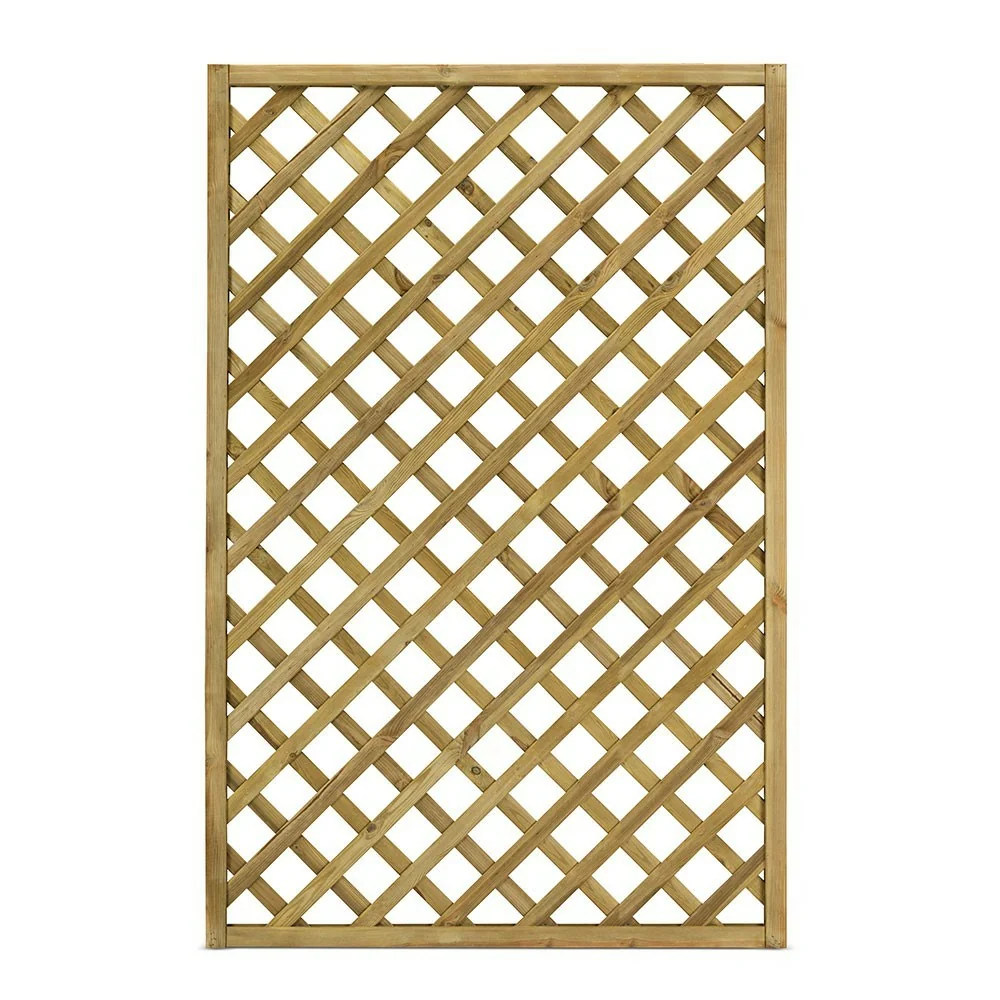Grigliato in legno impregnato in autoclave Maglia Diagonale Trendy 120x180 Cm Color Naturale Grigliato in legno impregnato in autoclave Maglia Diagonale Trendy 120x180 Cm Color Naturale
