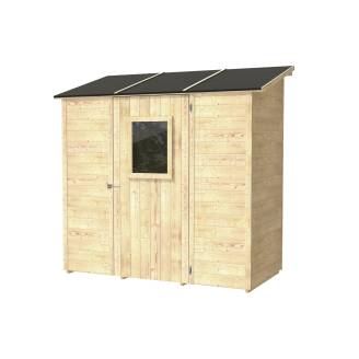Casette in legno - Box capanno Addossato in legno Wonder 207x102 cm