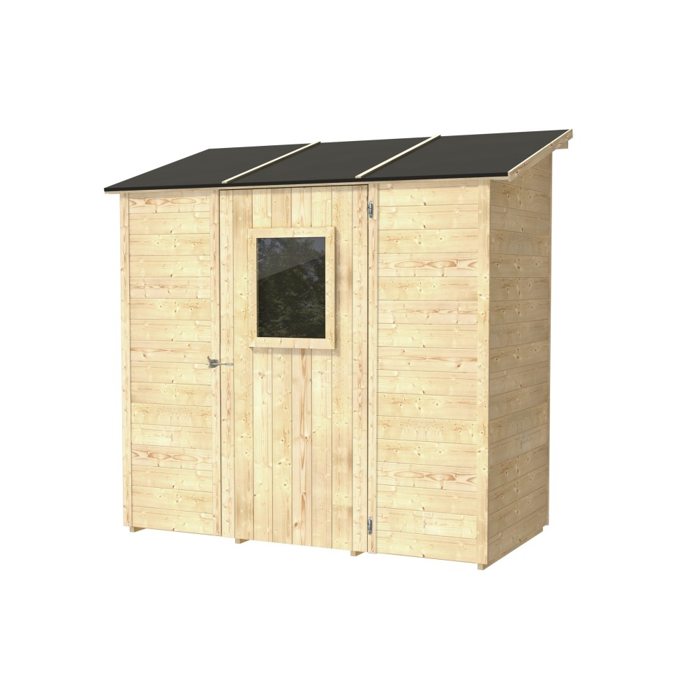 Casette in legno - Box capanno Addossato in legno Wonder 207x102 cm