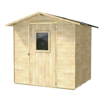Casetta in legno 2x2 Box Capanno In Legno Per Attrezzi Con Porta E Finestra 200X207X214 Cm
