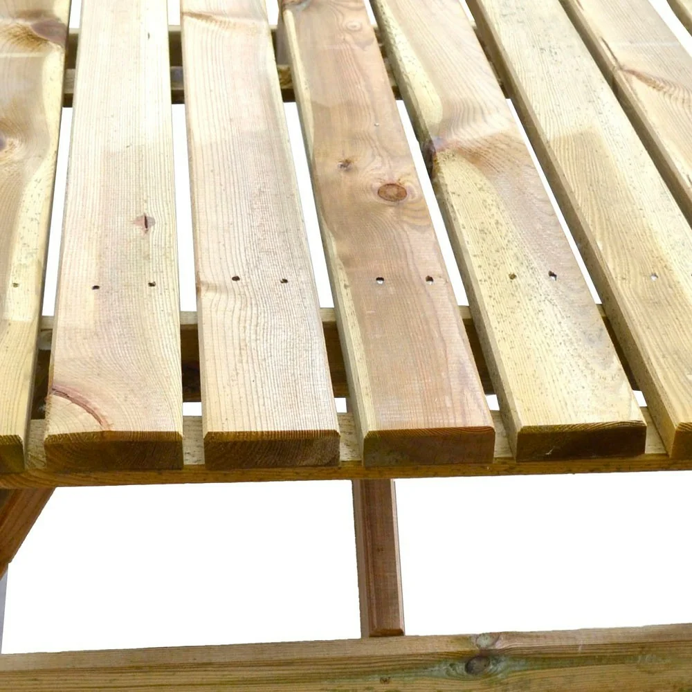 Set birreria panchina con tavolo picnic in legno Happytime 25mm per giardino e terrazzo 180 x 150 x 70 cm Set birreria panchina con tavolo picnic in legno Happytime 25mm per giardino e terrazzo 180 x 150 x 70 cm