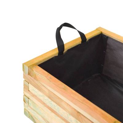 Fioriera in legno Mirabell per esterno 40x90 h.30,5 cm color naturale