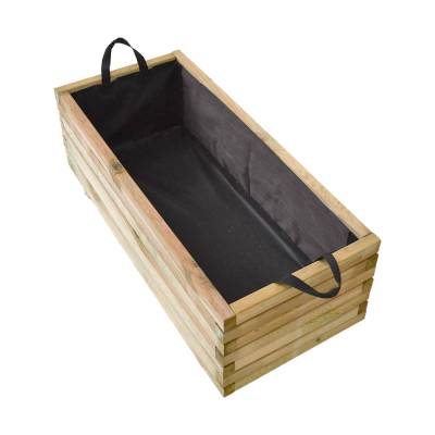 Fioriera in legno Mirabell per esterno 40x90 h.30,5 cm color naturale
