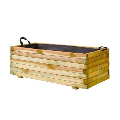 Fioriera in legno Mirabell per esterno 40x90 h.30,5 cm color naturale