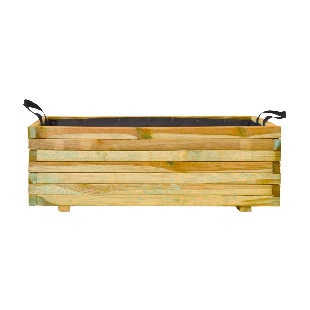 Fioriera in legno Mirabell per esterno 40x90 h.30,5 cm color naturale