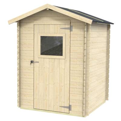 Casetta in legno Per Attrezzi Fausta con porta singola finestrata 146x130 cm