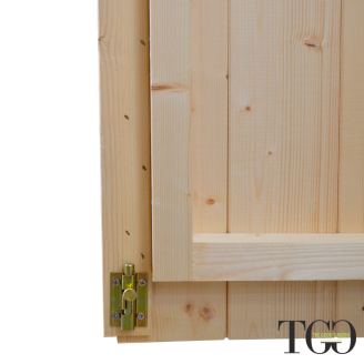 Casetta in legno Per Pallet e Bancali Fidan con porta doppia 178x273 cm