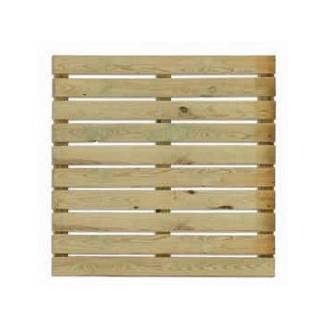 Mattonella da esterno in legno 100x100 cm KIWI per Terrazzo e Giardino