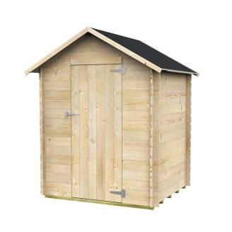 Casetta in legno da giardino Mario 146X130 Box capanno con porta singola cieca