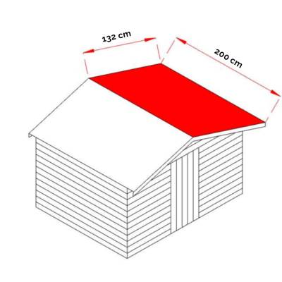 Casetta in legno Per Attrezzi Willa 1 con porta doppia finestrata 215x180 cm