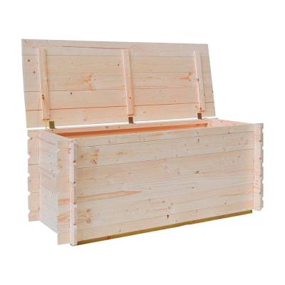 Baule Cassapanca in legno da esterno Giove 130X60X54H CM