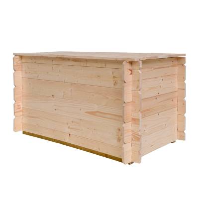 Baule Cassapanca in legno da esterno Giove 130X60X54H CM