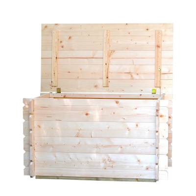 Baule Cassapanca in legno da esterno Giunone 98X60X54H CM