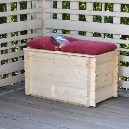 Baule Cassapanca in legno da esterno Giunone 98X60X54H CM