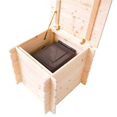 Baule Cassapanca in legno da esterno Gaia 60x60x54H CM