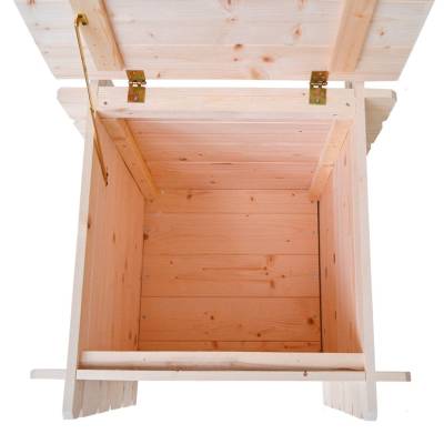 Baule Cassapanca in legno da esterno Gaia 60x60x54H CM