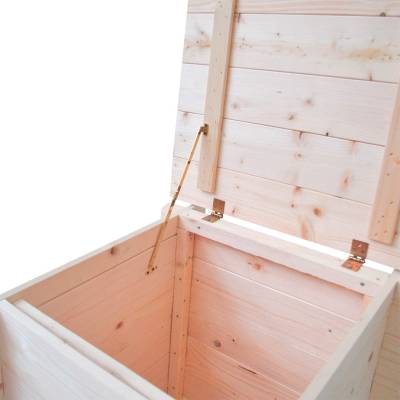 Baule Cassapanca in legno da esterno Gaia 60x60x54H CM