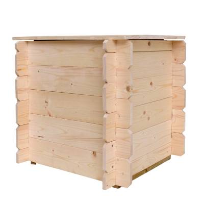 Baule Cassapanca in legno da esterno Gaia 60x60x54H CM