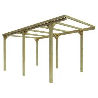 CarPort - Pergola in Legno 3x5 per Auto Resistente all'Esterno