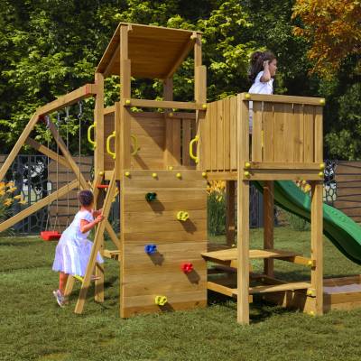 Parco giochi in legno Playland JoyHop TGG Play Con Scivolo Altalena E Tavolo Picnic