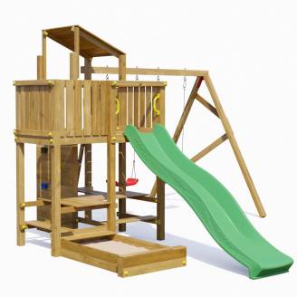Parco giochi in legno Playland JoyHop TGG Play Con Scivolo Altalena E Tavolo Picnic