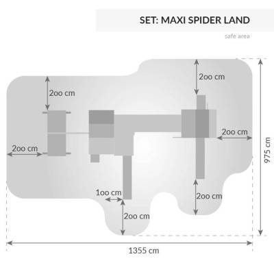 MAXI SET Fungoo SPIDER LAND multifunzionale in legno
