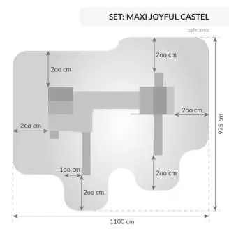 MAXI SET Fungoo JOYFUL CASTEL My SPACE_XL FORTRESS Toybox Rainbow