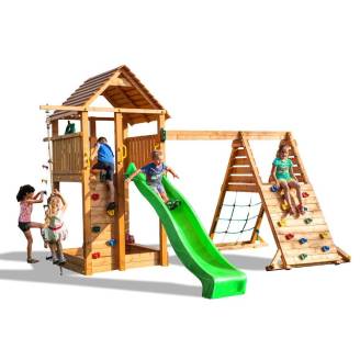 Parco giochi per bambini in legno Fungoo FORTRESS Spider