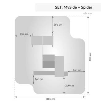 Parco giochi con altalene Fungoo My SIDE Spider da cortile